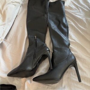 Steve Madden Black Heeled Boots